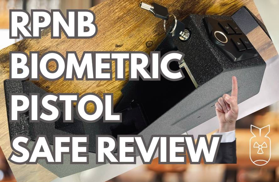 RPNB biometric desk-mounted pistol safe